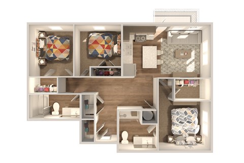 Lofts at San Marco East | Jacksonville FL | 3-2_1183 Floor Plan